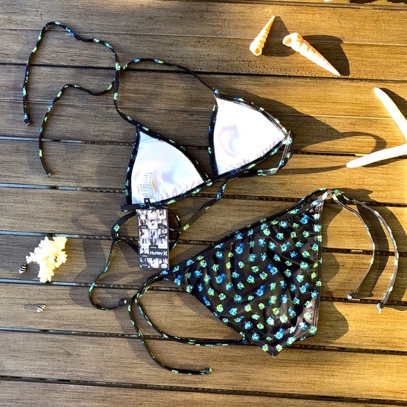 🌴🔆HURLEY- FLORAL BIKINI SET🔆🌴 - Picture 5 of 6